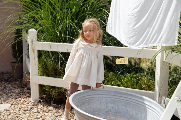 Nounou - Korean Children Fashion - #magicofchildhood - Autumn Grape Blouse (Gray Corduroy) - 6