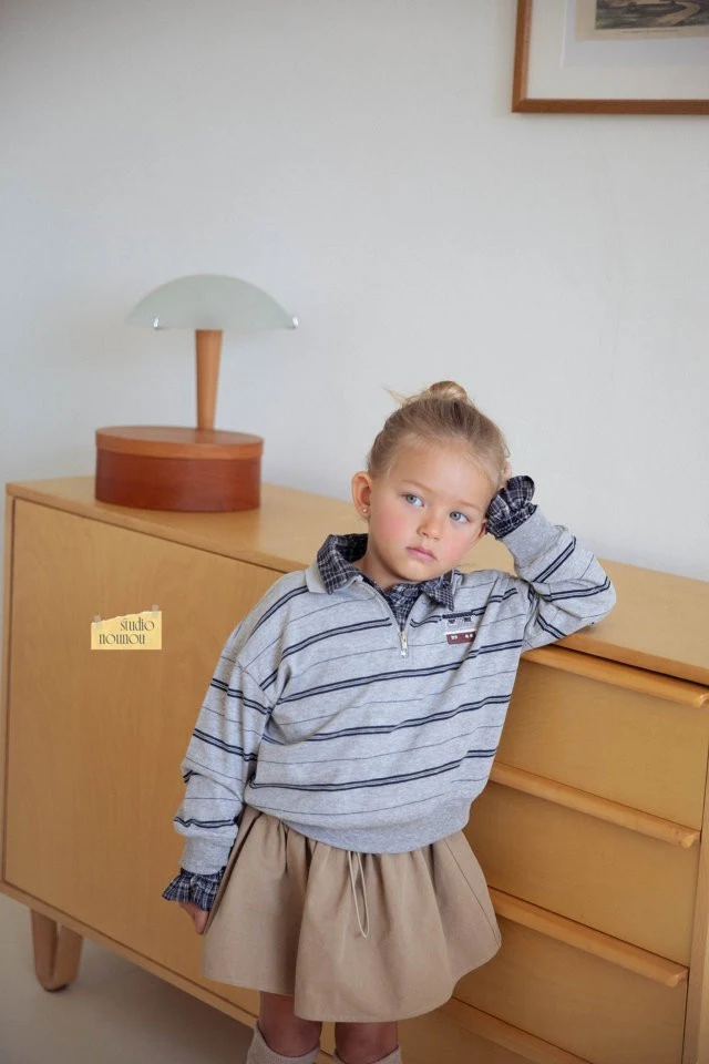 Nounou - Korean Children Fashion - #magicofchildhood - House Stripe Tee - 3
