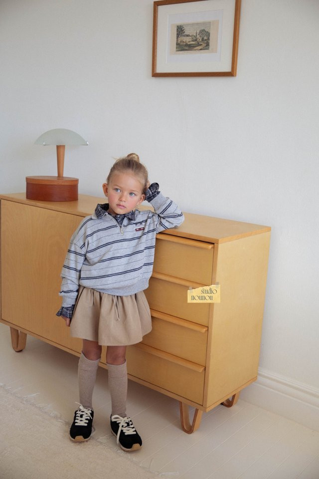 Nounou - Korean Children Fashion - #magicofchildhood - House Stripe Tee - 4