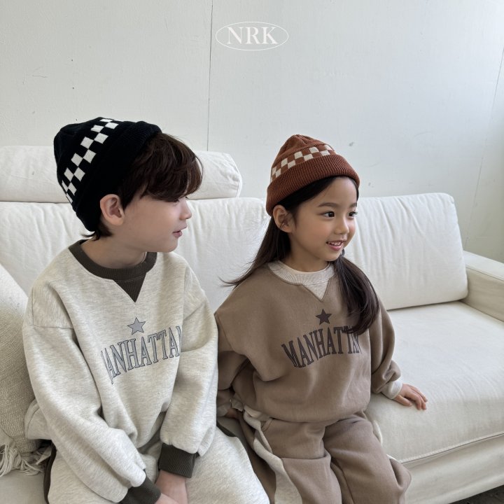 Nrk - Korean Children Fashion - #childofig - Fleece Two-tone Triangle Set - 7