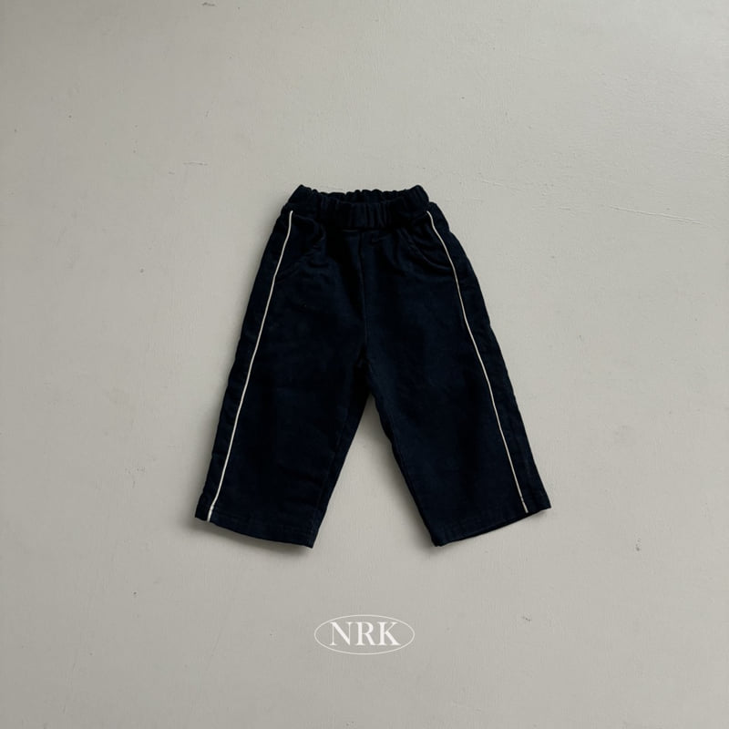 Nrk - Korean Children Fashion - #childofig - Brushed Denim Side Stripe Pants - 10