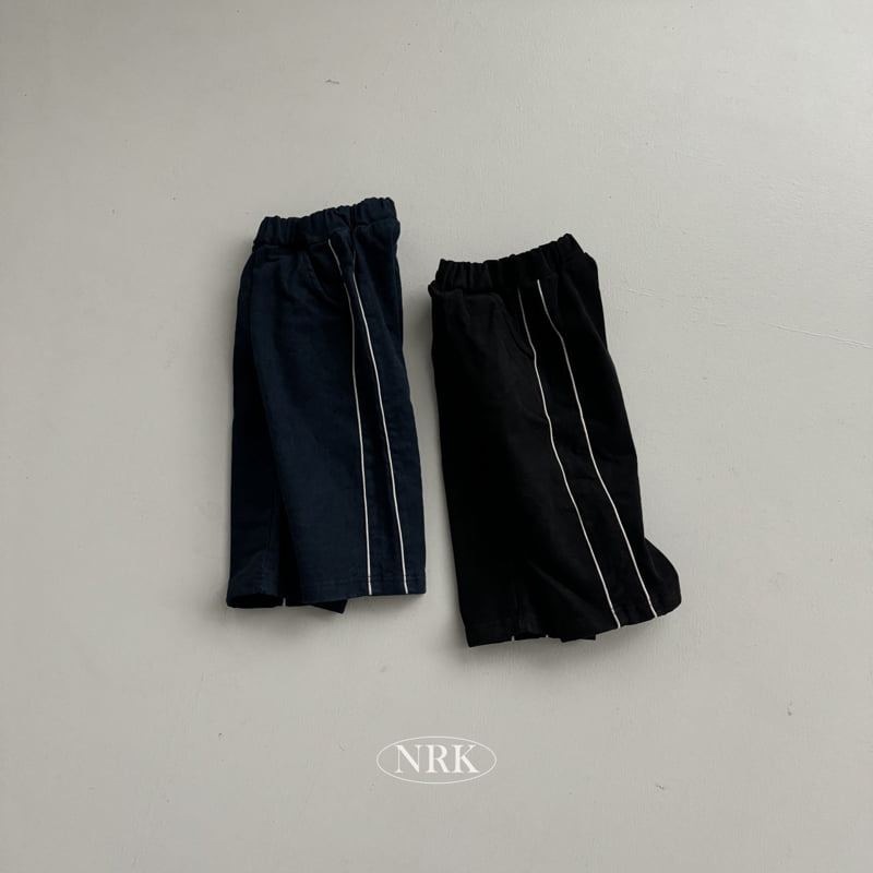 Nrk - Korean Children Fashion - #childofig - Brushed Denim Side Stripe Pants - 9