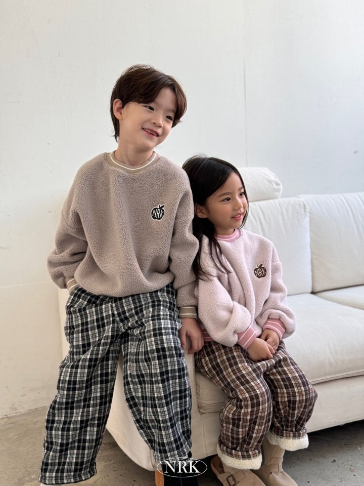 Nrk - Korean Children Fashion - #childofig - Check Fleece Pants - 7