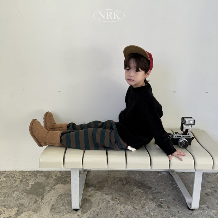 Nrk - Korean Children Fashion - #childofig - Brushed Brain Stripe Joggers - 5