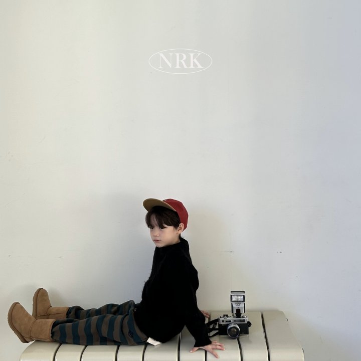 Nrk - Korean Children Fashion - #childrensboutique - Brushed Brain Stripe Joggers - 6