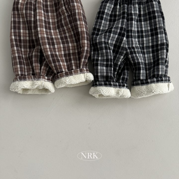 Nrk - Korean Children Fashion - #discoveringself - Check Fleece Pants - 11