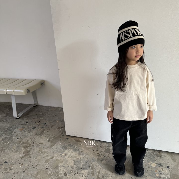 Nrk - Korean Children Fashion - #discoveringself - Basic Side-slit Tee - 4