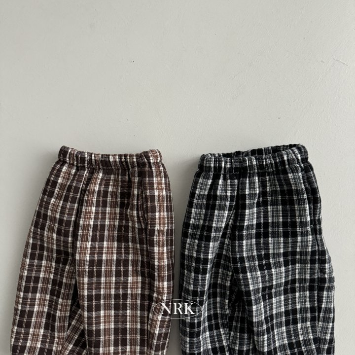 Nrk - Korean Children Fashion - #fashionkids - Check Fleece Pants - 12