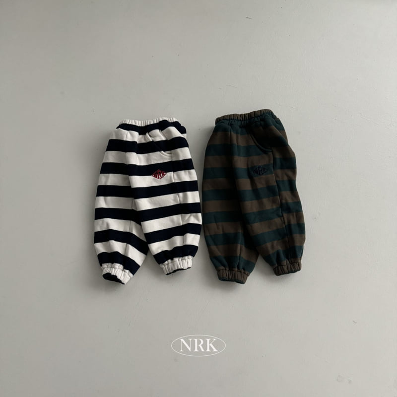 Nrk - Korean Children Fashion - #kidsshorts - Brushed Brain Stripe Joggers - 10