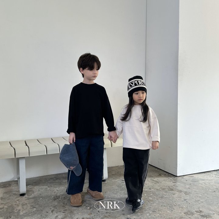 Nrk - Korean Children Fashion - #kidzfashiontrend - Basic Side-slit Tee - 7