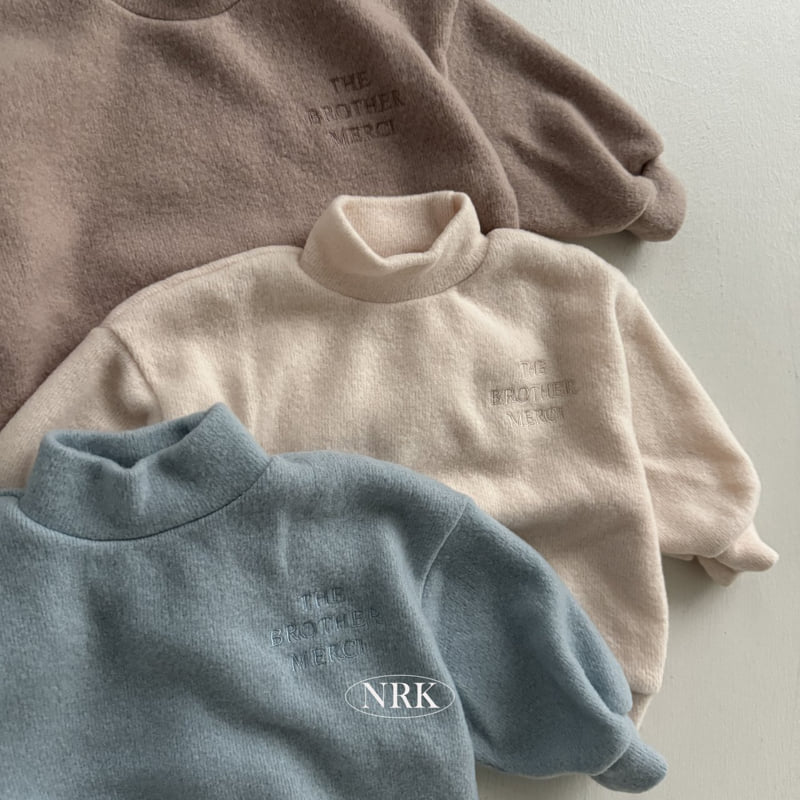 Nrk - Korean Children Fashion - #magicofchildhood - Brushed Turtleneck Sweatshirt - 12