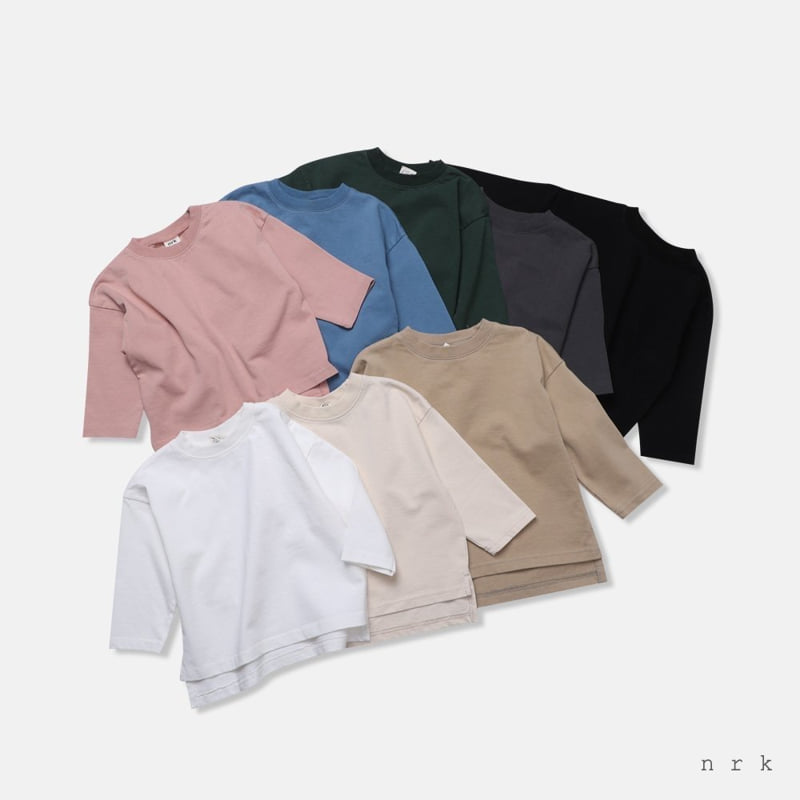 Nrk - Korean Children Fashion - #minifashionista - Basic Side-slit Tee - 11