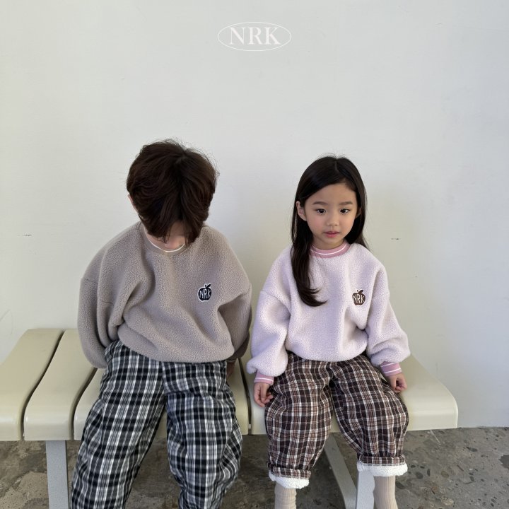 Nrk - Korean Children Fashion - #minifashionista - Check Fleece Pants - 5
