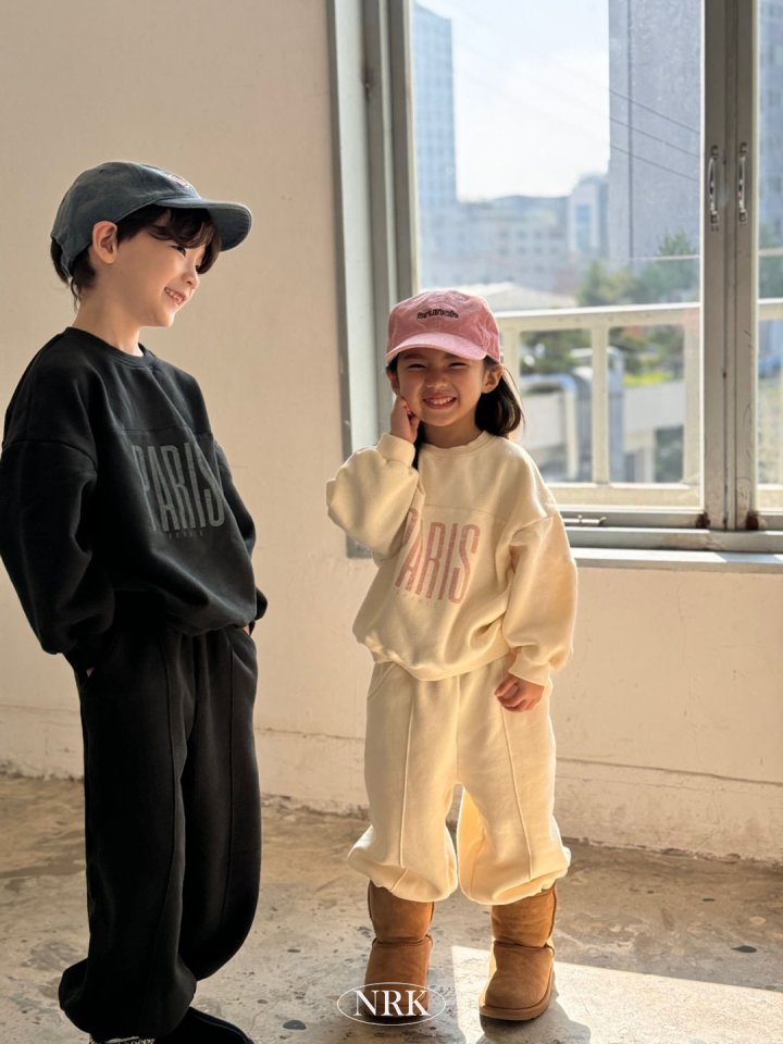 Nrk - Korean Children Fashion - #stylishchildhood - Fleece Paris Set - 7