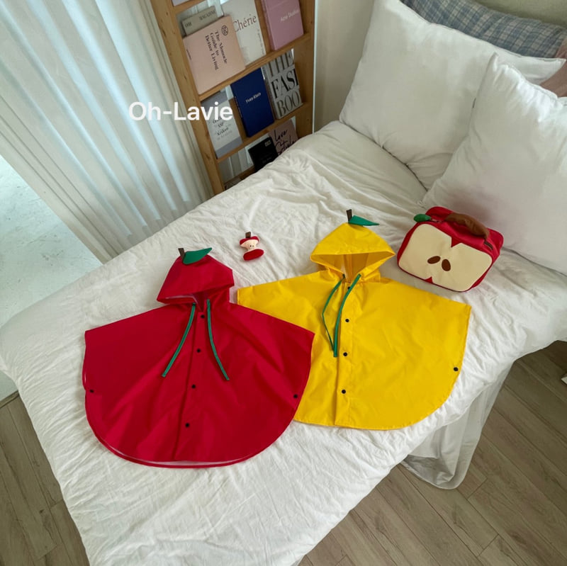 Oh lavie - Korean Baby Fashion - #babyboutique - Apple Raincoat