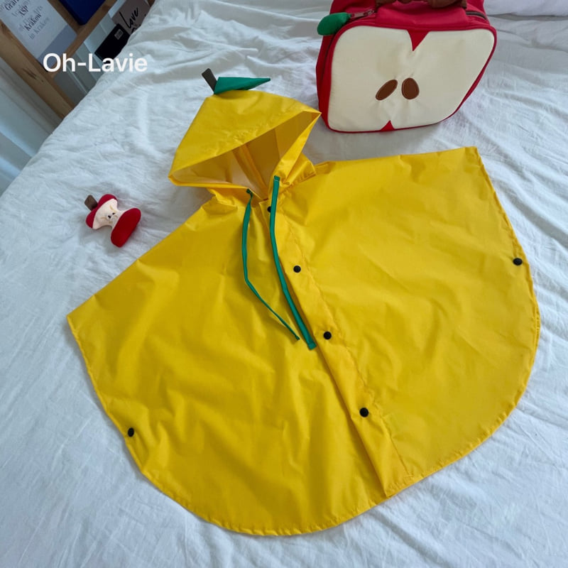 Oh lavie - Korean Baby Fashion - #babyclothing - Apple Raincoat - 4