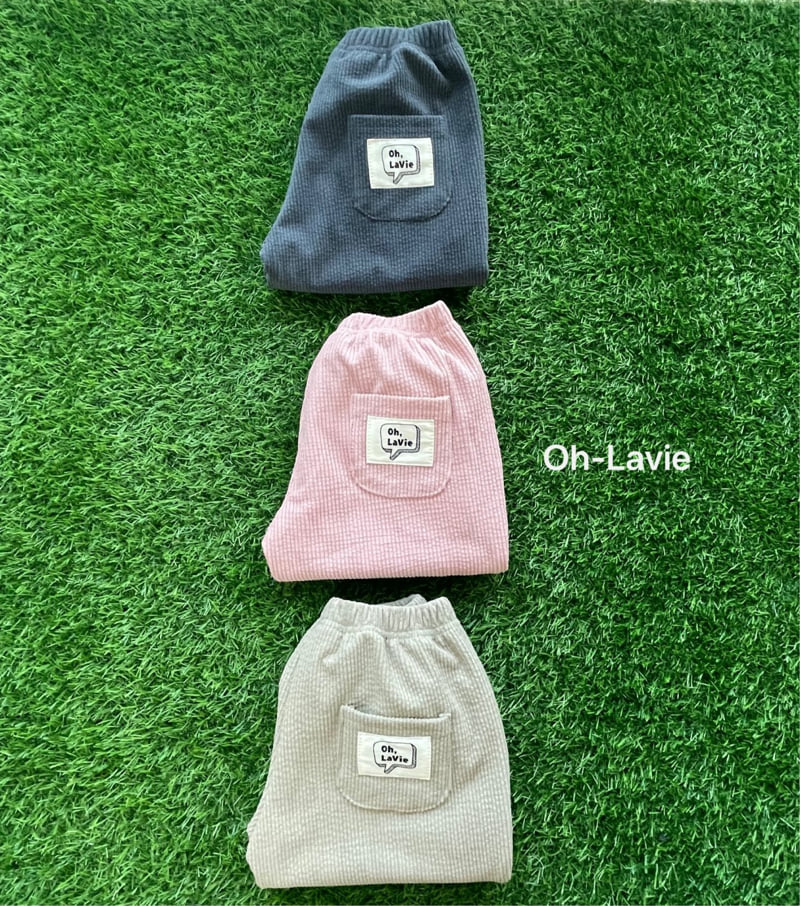 Oh lavie - Korean Children Fashion - #Kfashion4kids - Corduroy Span Jogger Pants - 7