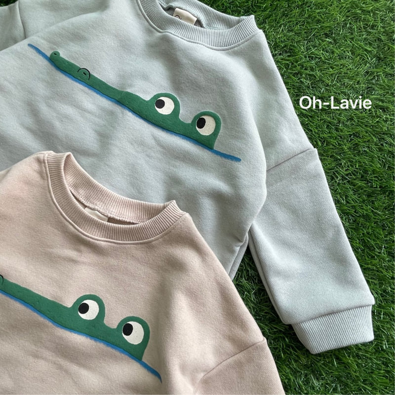 Oh lavie - Korean Children Fashion - #Kfashion4kids - Crocodile Sweatshirt - 6