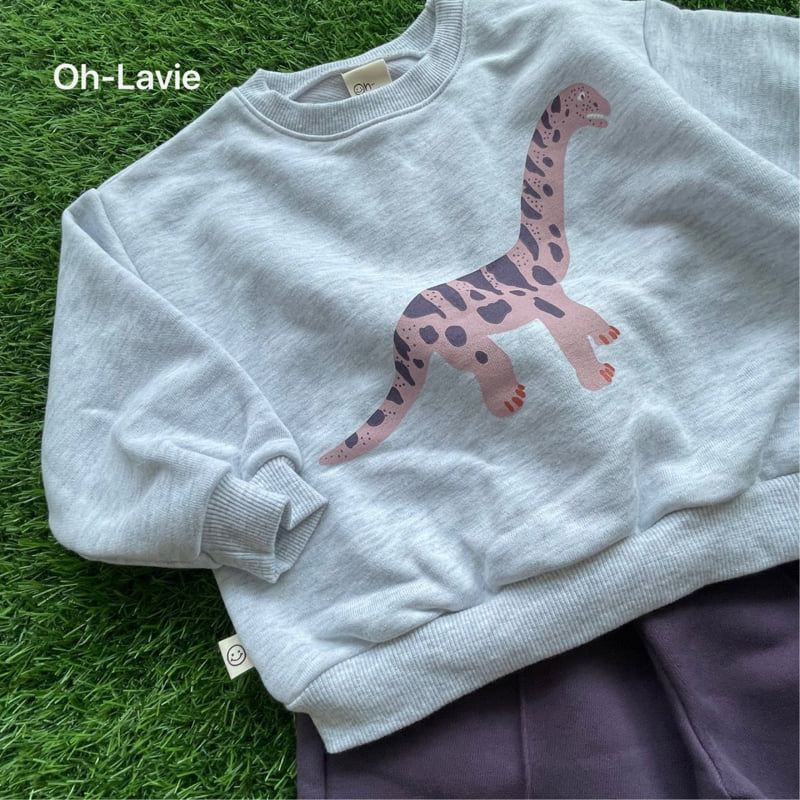 Oh lavie - Korean Children Fashion - #childofig - Dino Top Bottom Set - 6