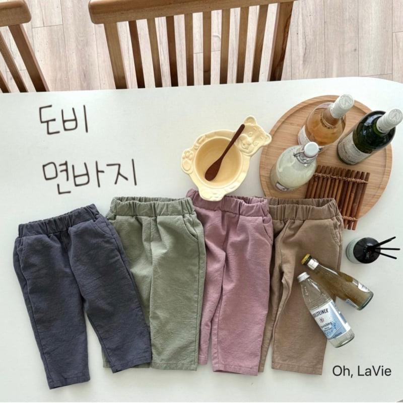 Oh lavie - Korean Children Fashion - #childofig - Dobby Cotton Pants