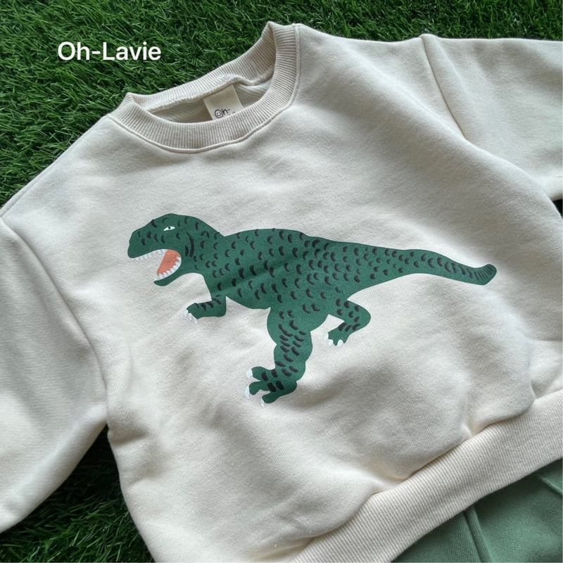Oh lavie - Korean Children Fashion - #childrensboutique - Dino Top Bottom Set - 7