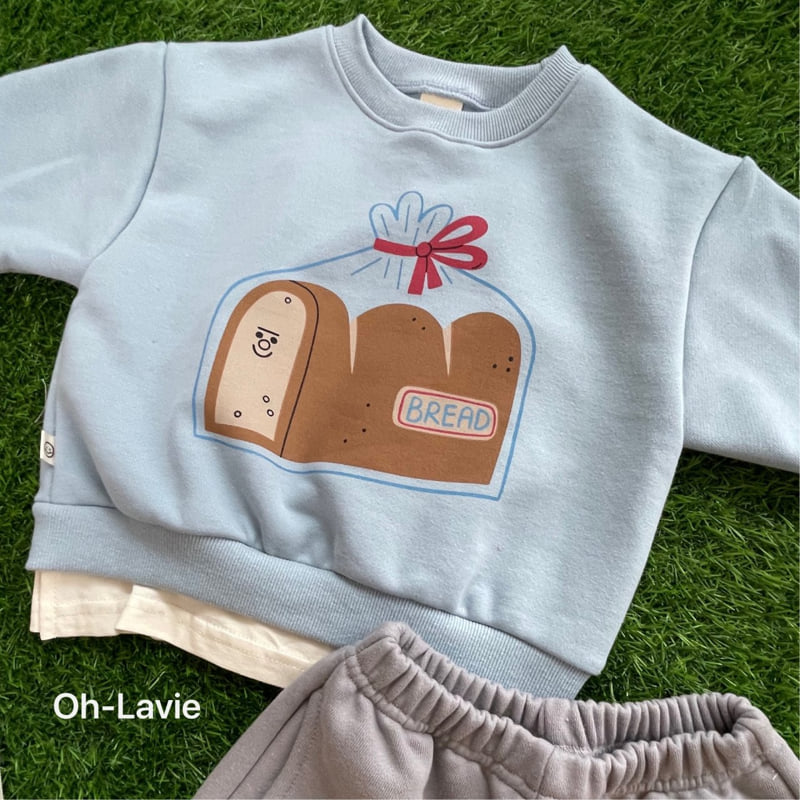 Oh lavie - Korean Children Fashion - #childrensboutique - Bread Layered Sweatshirt - 5