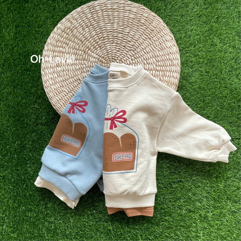 Oh lavie - Korean Children Fashion - #designkidswear - Bread Layered Sweatshirt - 6