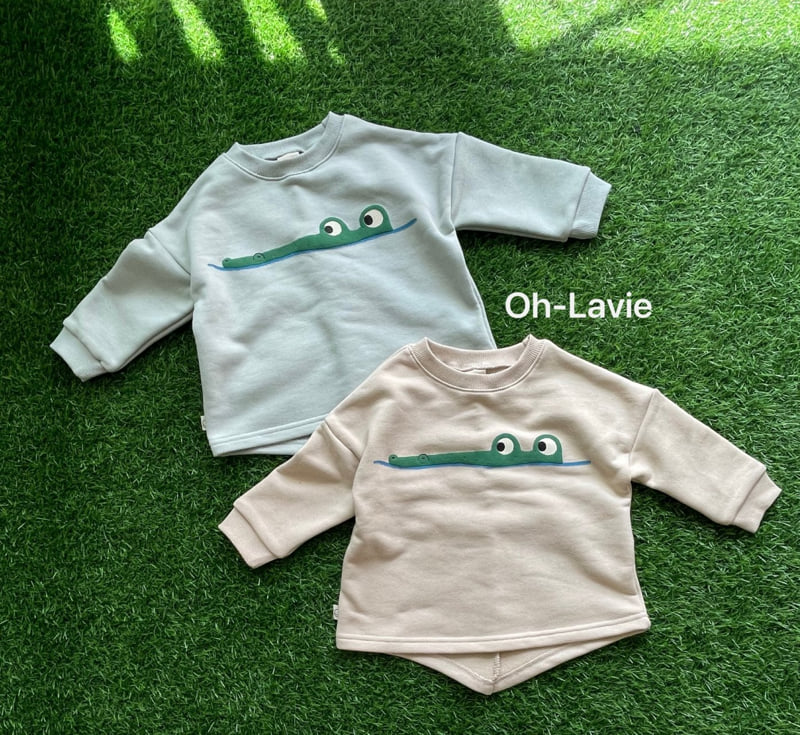 Oh lavie - Korean Children Fashion - #discoveringself - Crocodile Sweatshirt