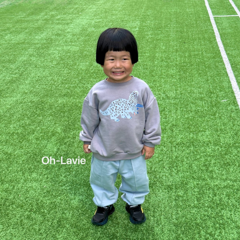Oh lavie - Korean Children Fashion - #fashionkids - Dino Top Bottom Set - 10