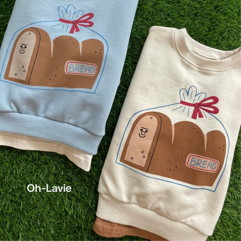 Oh lavie - Korean Children Fashion - #fashionkids - Bread Layered Sweatshirt - 8