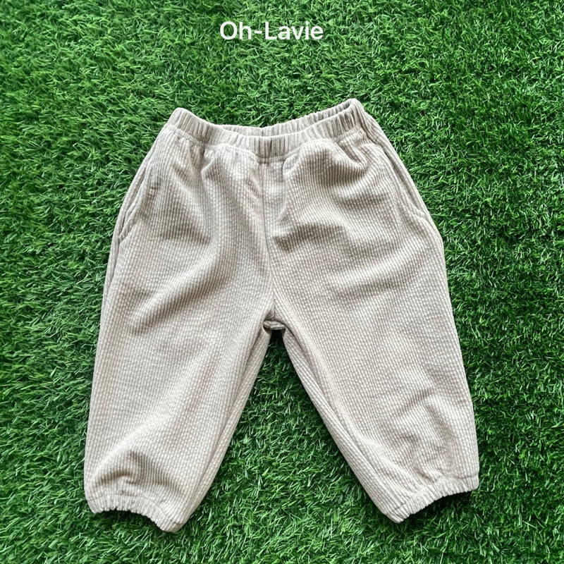Oh lavie - Korean Children Fashion - #fashionkids - Corduroy Span Jogger Pants - 4
