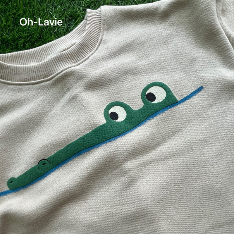 Oh lavie - Korean Children Fashion - #kidzfashiontrend - Crocodile Sweatshirt - 5