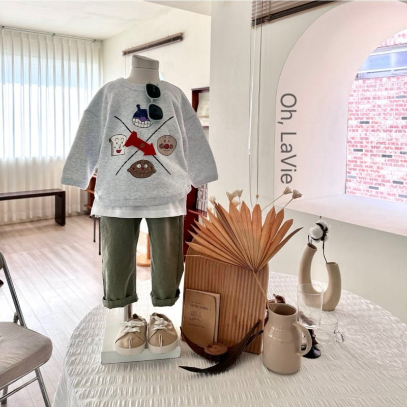 Oh lavie - Korean Children Fashion - #littlefashionista - Dobby Cotton Pants - 10