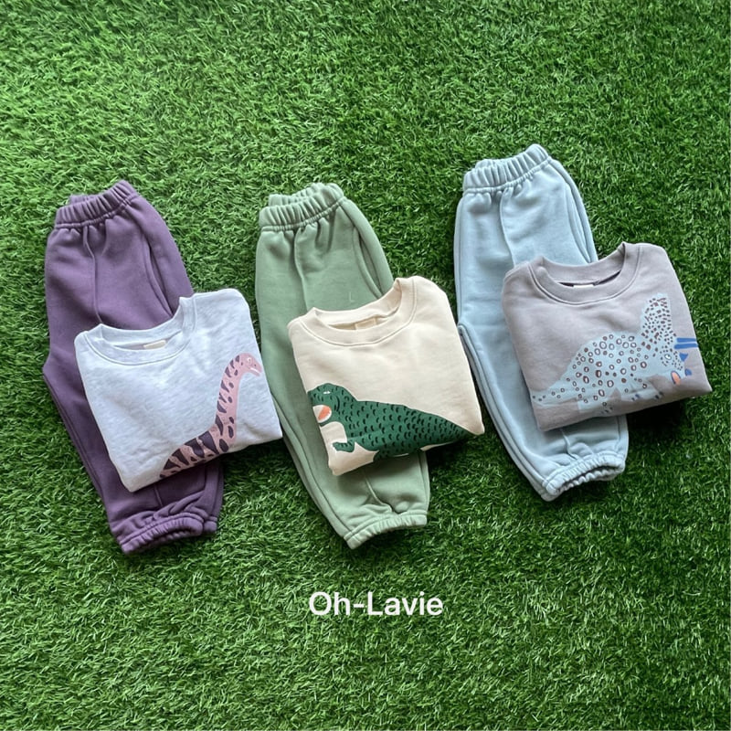 Oh lavie - Korean Children Fashion - #minifashionista - Dino Top Bottom Set