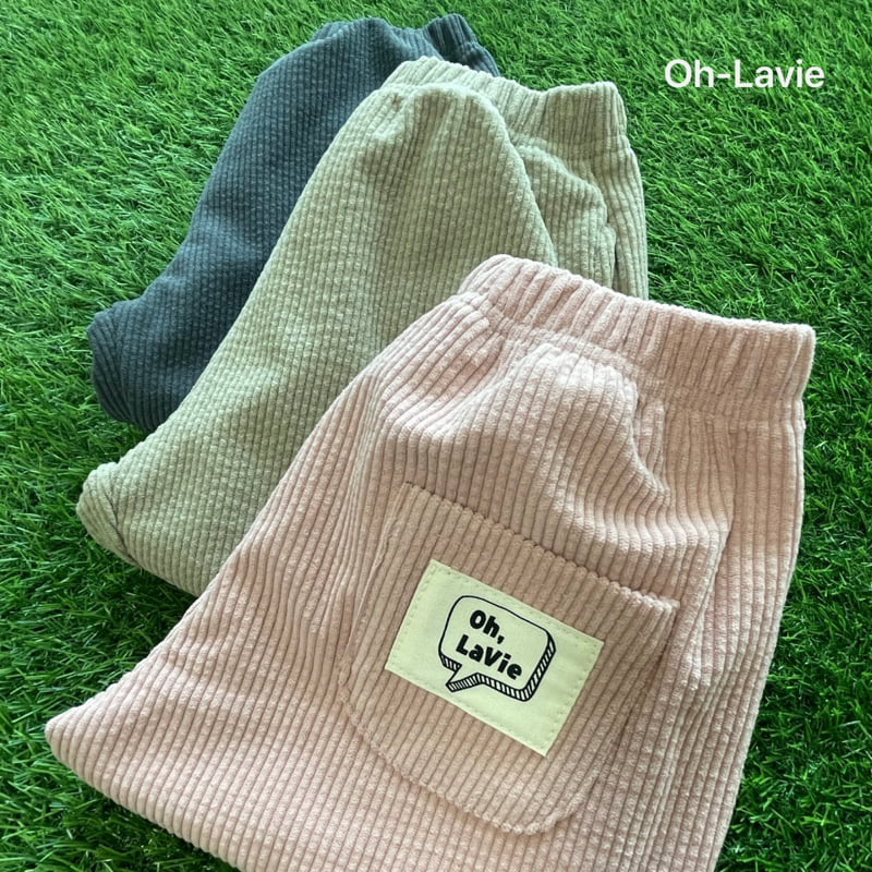 Oh lavie - Korean Children Fashion - #prettylittlegirls - Corduroy Span Jogger Pants - 11