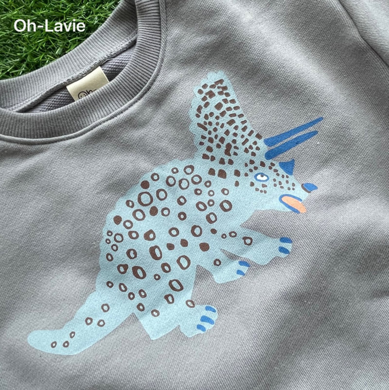 Oh lavie - Korean Children Fashion - #stylishchildhood - Dino Top Bottom Set - 5