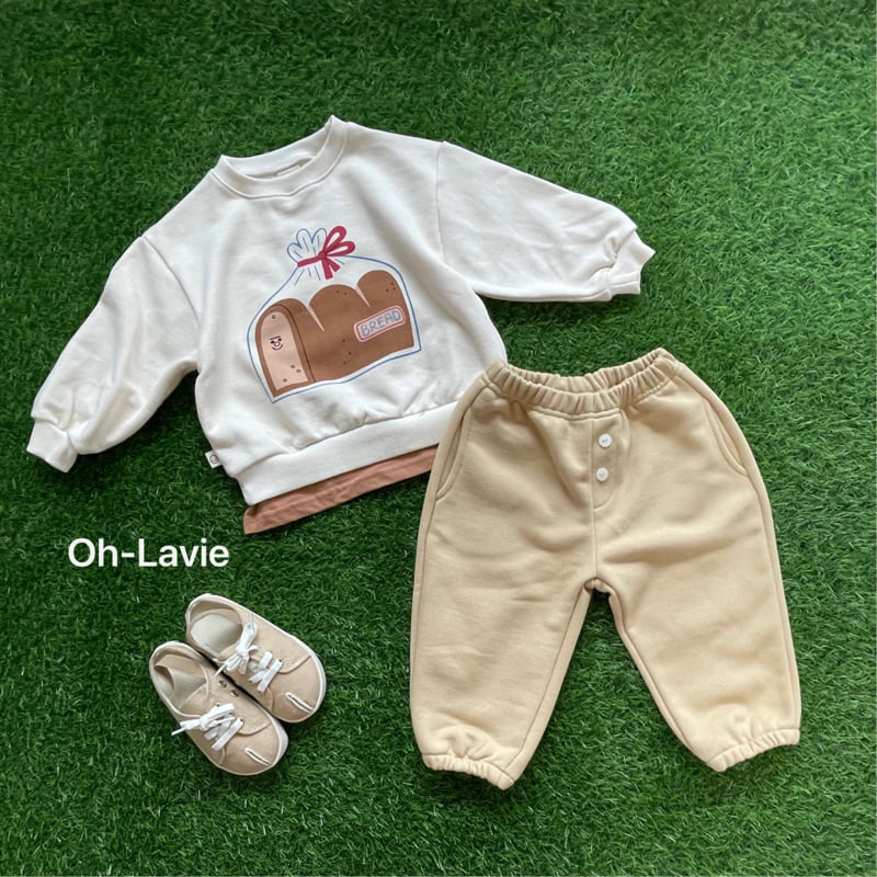 Oh lavie - Korean Children Fashion - #toddlerclothing - Bread Layered Sweatshirt - 2
