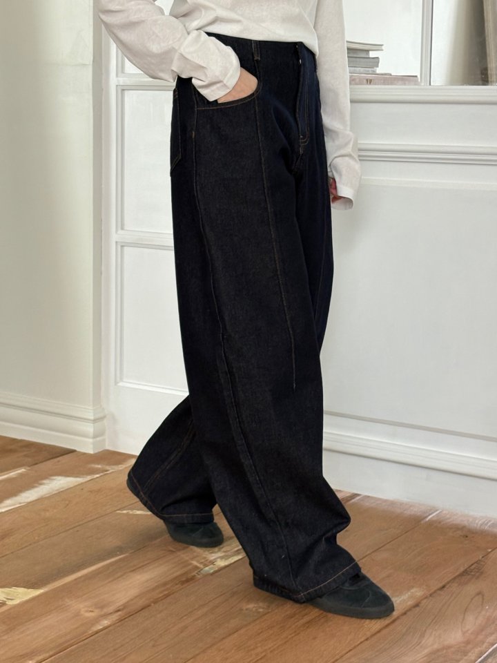 Ohao - Korean Women Fashion - #vintagekidsstyle - Raw Denim Pants - 11