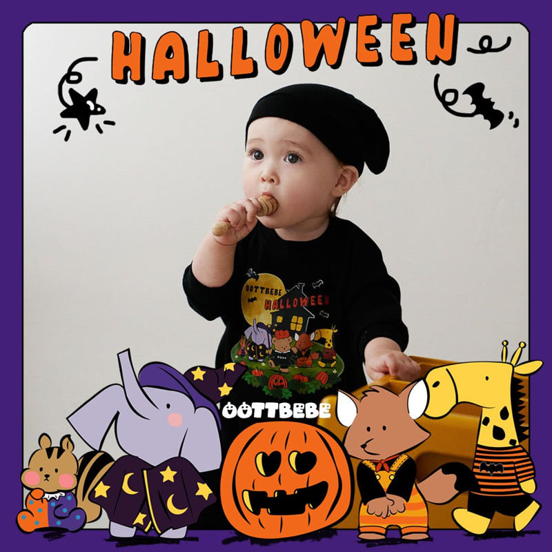 Oott Bebe - Korean Baby Fashion - #babyboutique - Pumpkin Bodysuit - 5