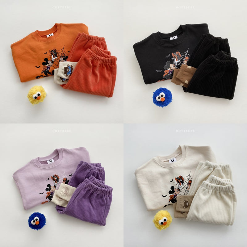 Oott Bebe - Korean Baby Fashion - #babyboutique - Halloween Velvet Pants - 12