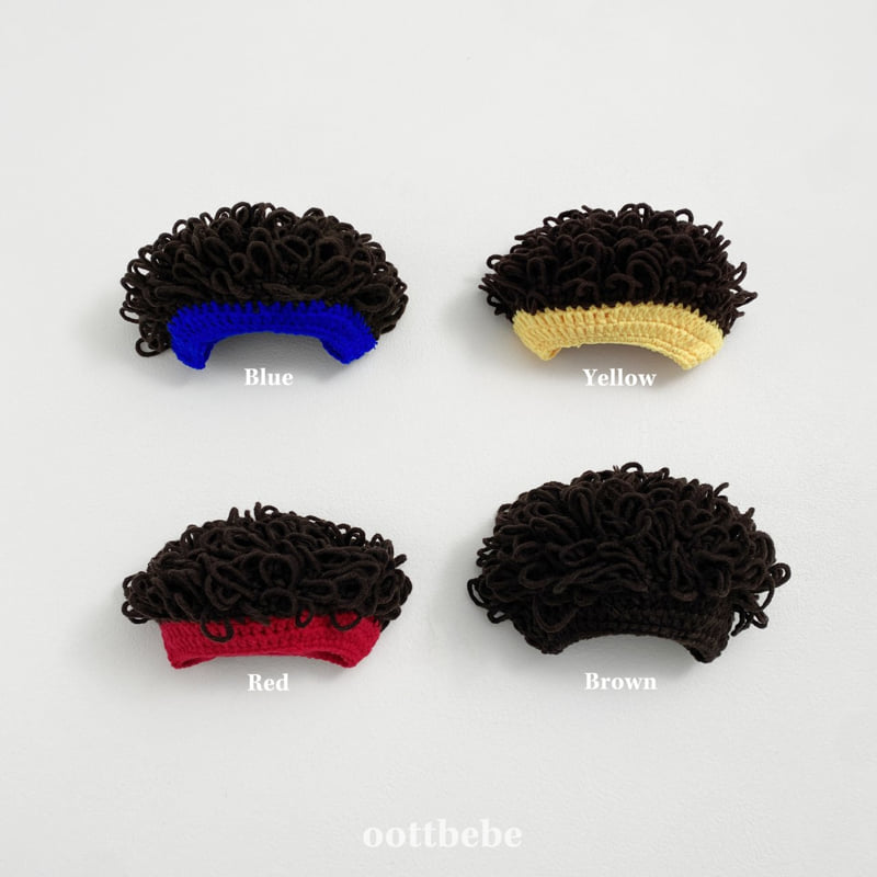 Oott Bebe - Korean Baby Fashion - #babyboutique - Wig Hat Curly Hair - 5