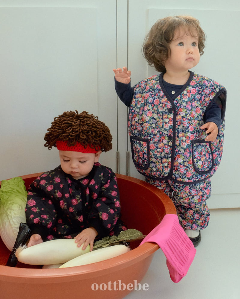 Oott Bebe - Korean Baby Fashion - #babyboutique - Kimchi-Making Top Bottom Set - 4