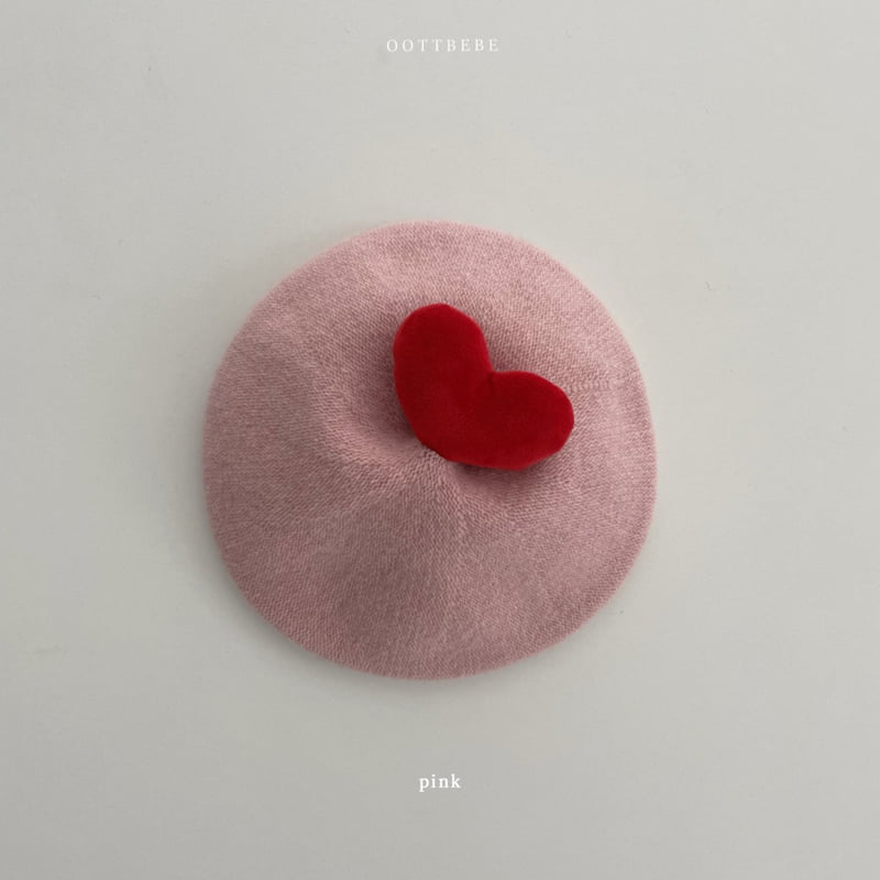 Oott Bebe - Korean Baby Fashion - #babyboutiqueclothing - Heart Pop Beret (Color) - 10