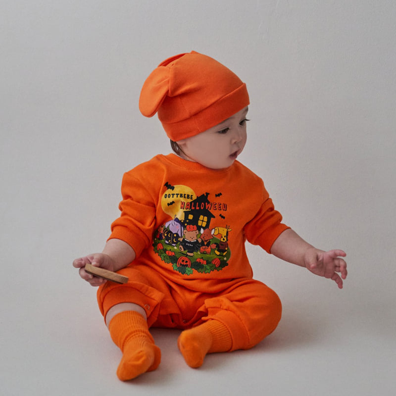 Oott Bebe - Korean Baby Fashion - #babyboutiqueclothing - Pumpkin Bodysuit - 6