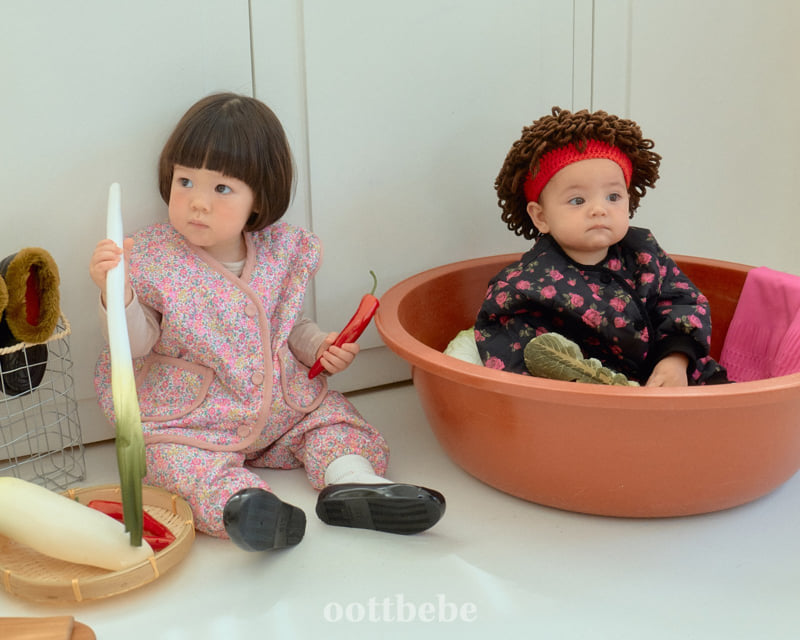 Oott Bebe - Korean Baby Fashion - #babyboutiqueclothing - Kimchi-Making Top Bottom Set - 5