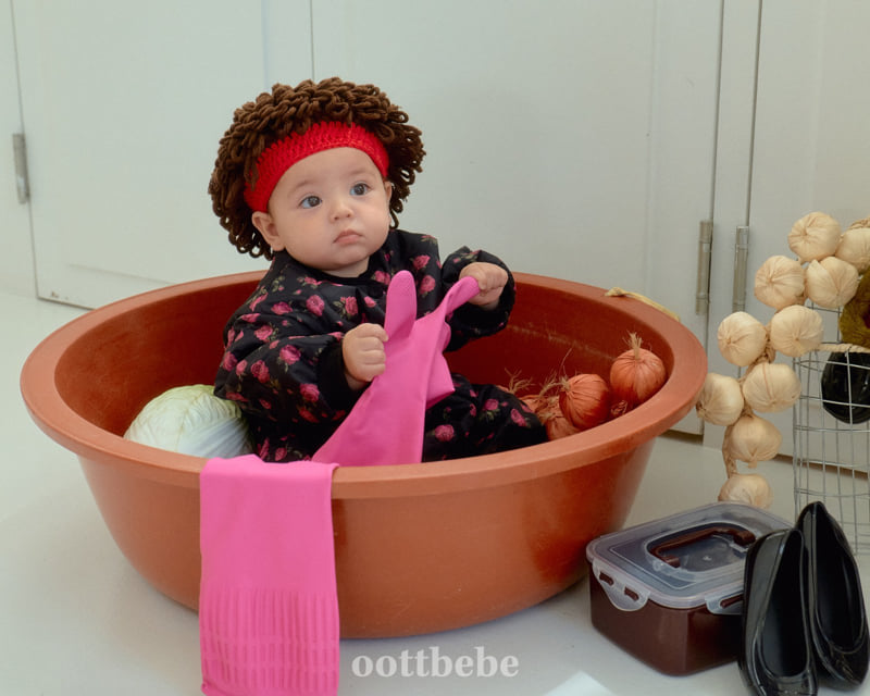 Oott Bebe - Korean Baby Fashion - #babyboutique - Kimchi-Making Bodysuit - 4