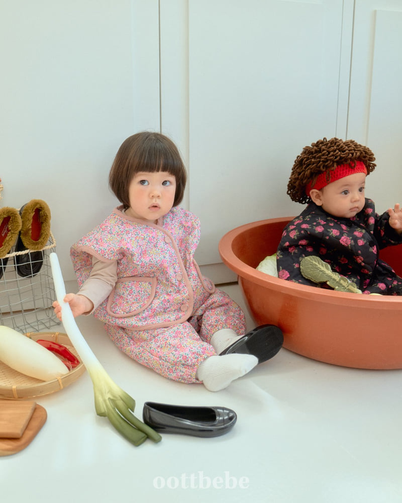 Oott Bebe - Korean Baby Fashion - #babyclothing - Kimchi-Making Top Bottom Set - 6