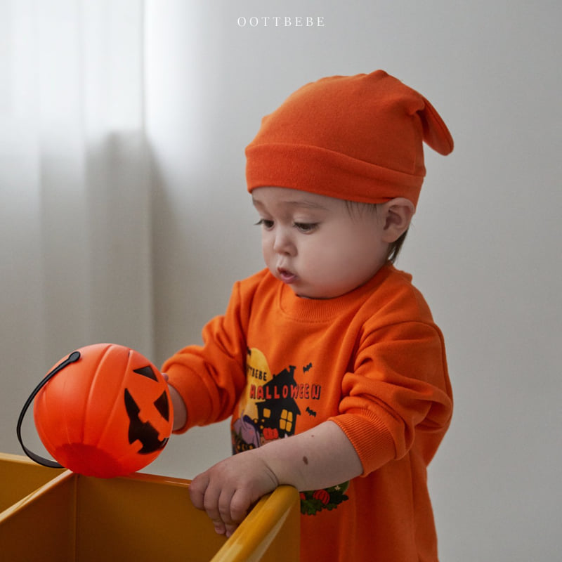 Oott Bebe - Korean Baby Fashion - #babyfashion - Pumpkin Bodysuit - 8