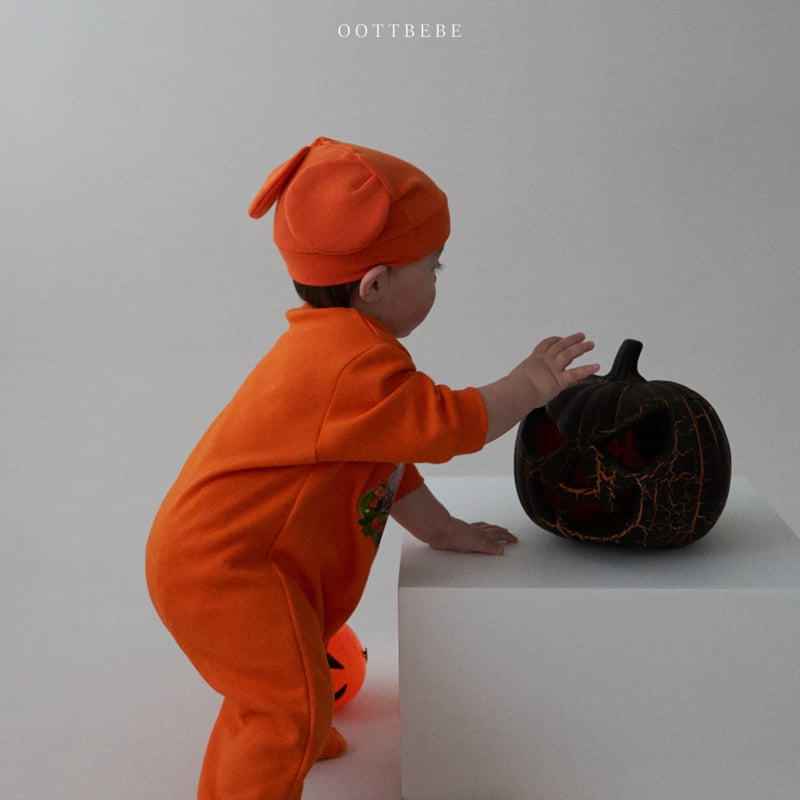 Oott Bebe - Korean Baby Fashion - #babyfever - Pumpkin Bodysuit - 9