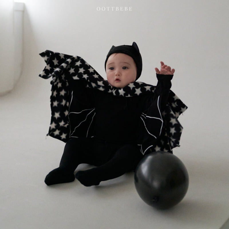 Oott Bebe - Korean Baby Fashion - #babyfever - Bat Suit Set (Suit + Leggings) - 5